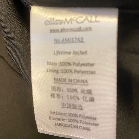 Alice McCall Black Lace Up Blazer Jacket - Picture 7 of 7